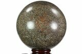 Polished Agatized Dinosaur (Gembone) Sphere - Utah #95204-1